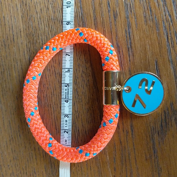 NWOT Marc By Marc Jacobs Nylon and Golden Brass 72 Location Bangle - Picture 10 of 10